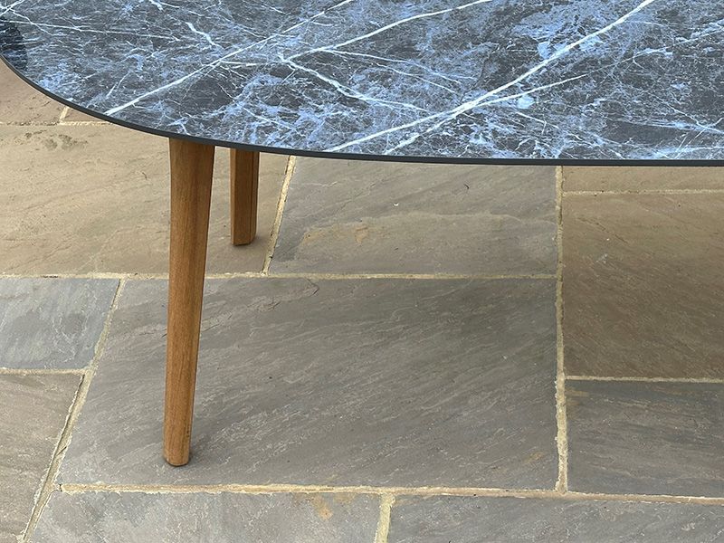 Stone Top 8 Chair Dining Set-Garden Furniture Centre-Indoor Dining,HighRange,Teak,Tables,Dining Set,Outdoor Furniture,Teak Garden Furniture,Outdoor Dining-{collection_title}