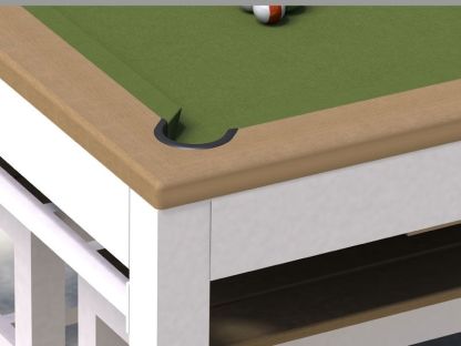 Outdoor Games Diner Table - Tan & White