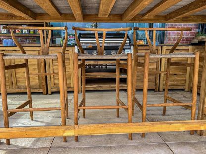 Bari Teak Bar Armchair Set
