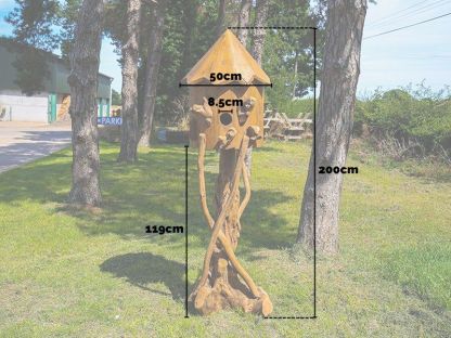 Teak Bird House | Large