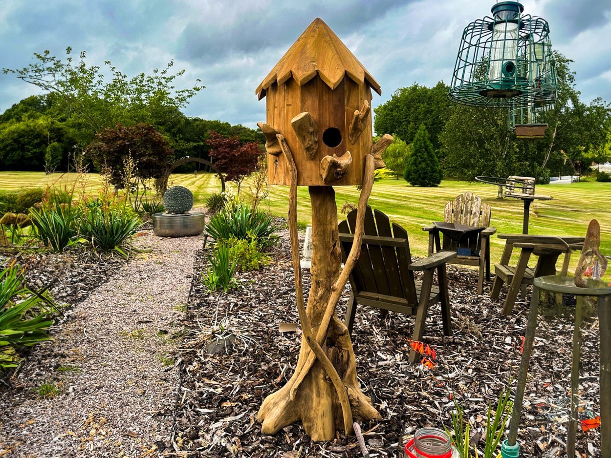 Teak Bird House | Large-Garden Furniture Centre-MidInstock,instock,MidRange,Pets & Wildlife Accessories,Birdhouses & Bird Boxes,Teak,Ornaments Accessories,Accessories,Teak Accessories,Pets & Wildlife-{collection_title}