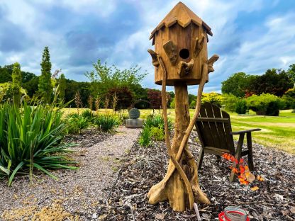 Teak Bird House | Large