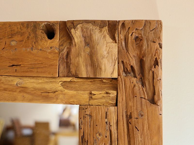 Reclaimed Patchwork Mirror-Garden Furniture Centre-Ornaments,Root,LowRange,Outdoor Furniture,Teak Garden Furniture,Reclaimed Furniture,Indoor Accessories,Teak,Ornaments Accessories,Accessories,Mirrors-{collection_title}