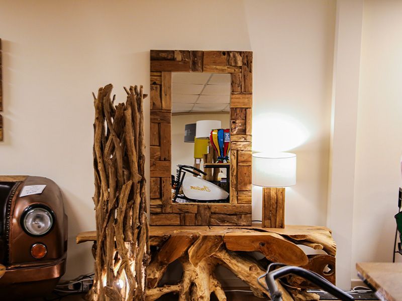 Reclaimed Patchwork Mirror-Garden Furniture Centre-Ornaments,Root,LowRange,Outdoor Furniture,Teak Garden Furniture,Reclaimed Furniture,Indoor Accessories,Teak,Ornaments Accessories,Accessories,Mirrors-{collection_title}