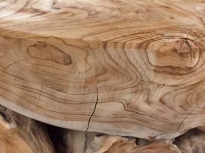 Reclaimed Teak Root Round Coffee Table
