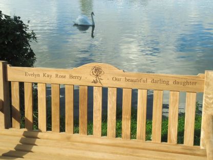 Teak Windsor Bench 