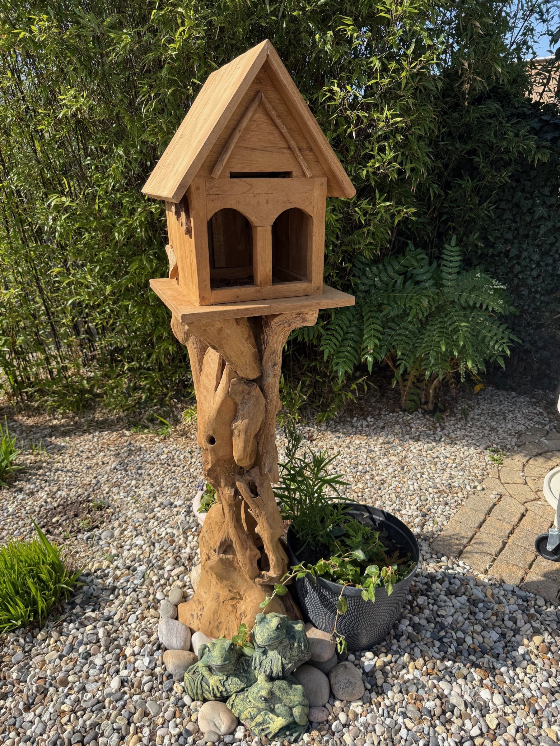 Teak Bird House | Medium