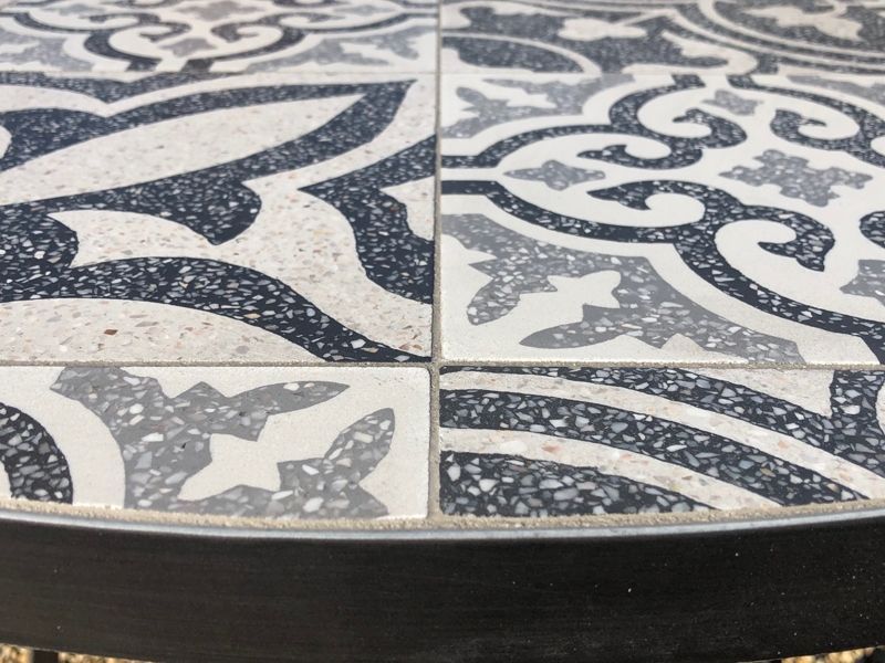 Terrazzo Bistro Table-Garden Furniture Centre-LowRange,MidRange,Dining Table,Outdoor Furniture,Metal Furniture,Outdoor Dining,Balcony & Duo Sets,Metal,Tables,Metal Tables,Metal Tables Metal,Ornaments Accessories,Accessories-{collection_title}