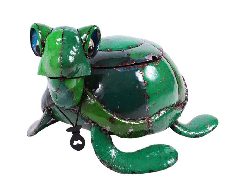 Terence The Turtle Drinks Cooler Green