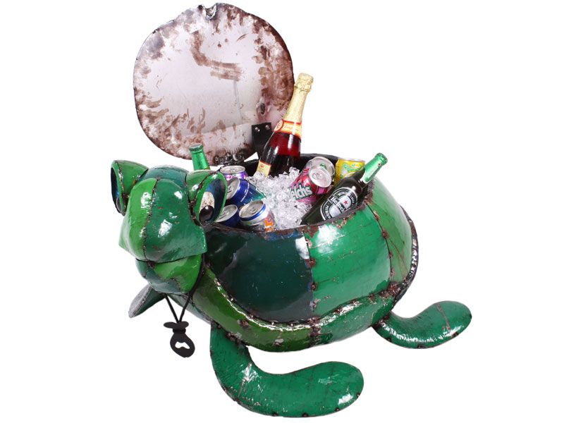 Terence The Turtle Drinks Cooler Green