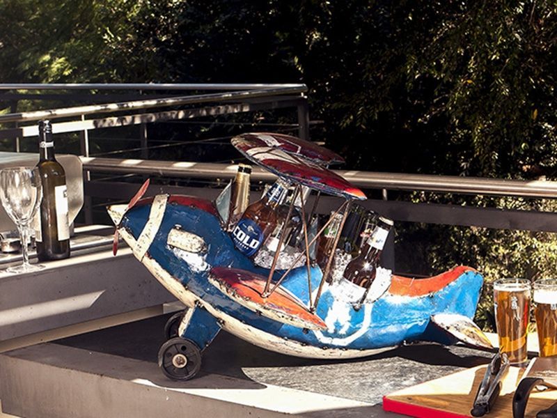 The Doolittle Biplane Drinks Tub -Garden Furniture Centre-48Hour Dispatch,LowRange,Ornaments Accessories,Ornaments,Accessories,Ranges,Think Outside Range,Metal Garden Ornaments,Hanging Garden Ornaments,Novelty Drinks Coolers,Think Outside Range Ranges-{collection_title}