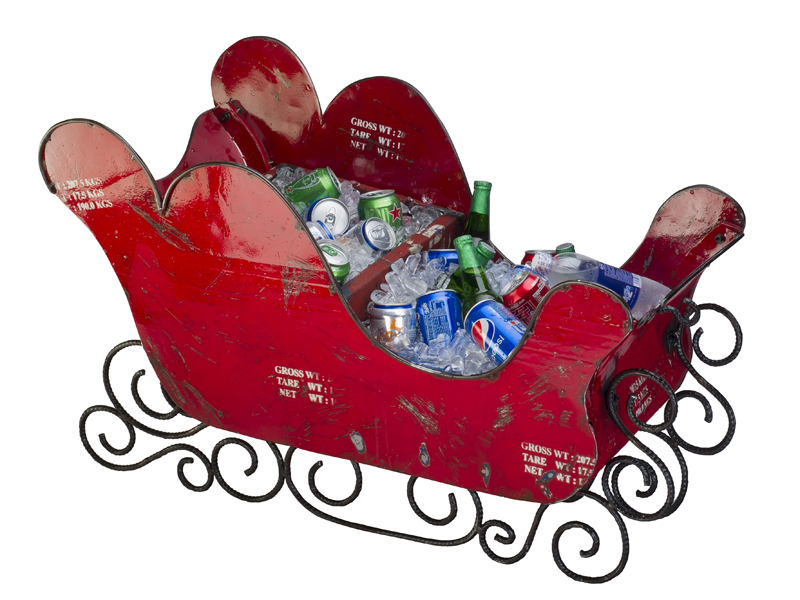 Mini Sleigh-Garden Furniture Centre-48Hour Dispatch,LowRange,Under 100,Ornaments Accessories,Ornaments,Accessories,Ranges,Think Outside Range,Metal Garden Ornaments,Novelty Drinks Coolers,Think Outside Range Ranges,Halloween & Festive,Festive Ornaments,Festive Coolers,Gifts,Christmas-{collection_title}
