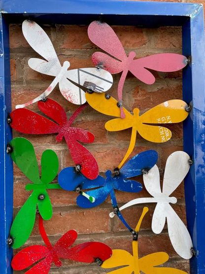Dragonfly Framed Wall Panel