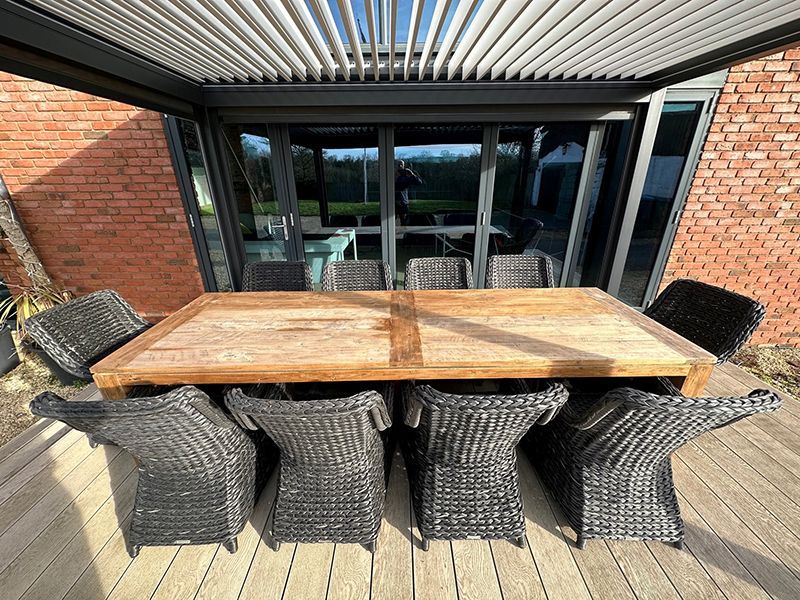 Thornbury 10 Chair Dining Set -Garden Furniture Centre-HighRange,Reclaimed Furniture,Rattan,Tables,Dining Set,Teak,Outdoor Furniture,Teak Garden Furniture,Outdoor Dining,Autumn & Winter Sale-{collection_title}