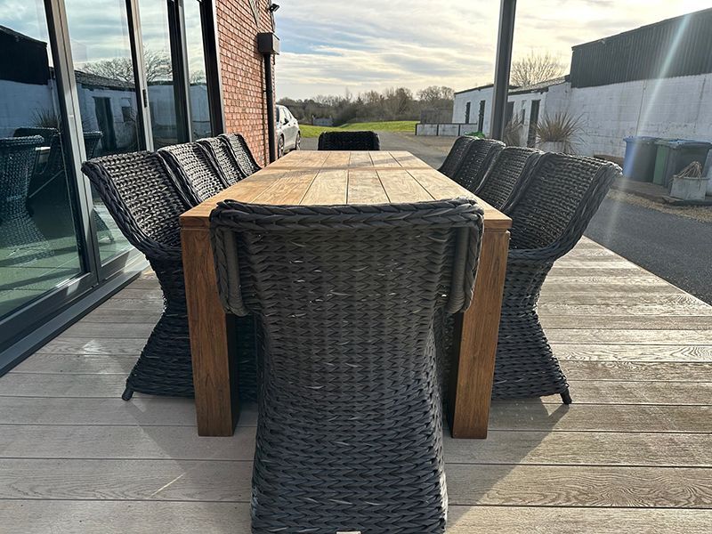 Thornbury 10 Chair Dining Set -Garden Furniture Centre-HighRange,Reclaimed Furniture,Rattan,Tables,Dining Set,Teak,Outdoor Furniture,Teak Garden Furniture,Outdoor Dining,Autumn & Winter Sale-{collection_title}