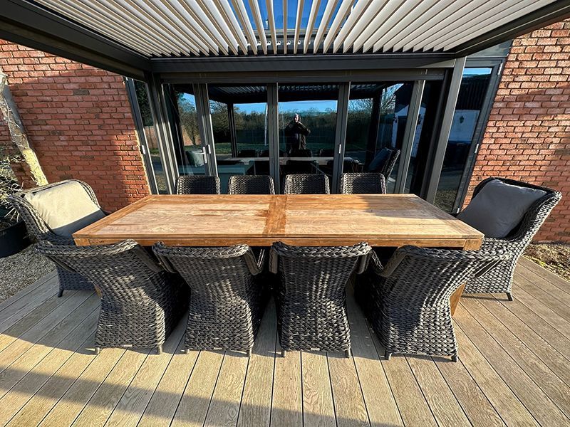 Thornbury 10 Chair Luxury Dining Set-Garden Furniture Centre-HighRange,Reclaimed Furniture,Rattan,Tables,Dining Set,Teak,Outdoor Furniture,Teak Garden Furniture,Outdoor Dining,Autumn & Winter Sale-{collection_title}