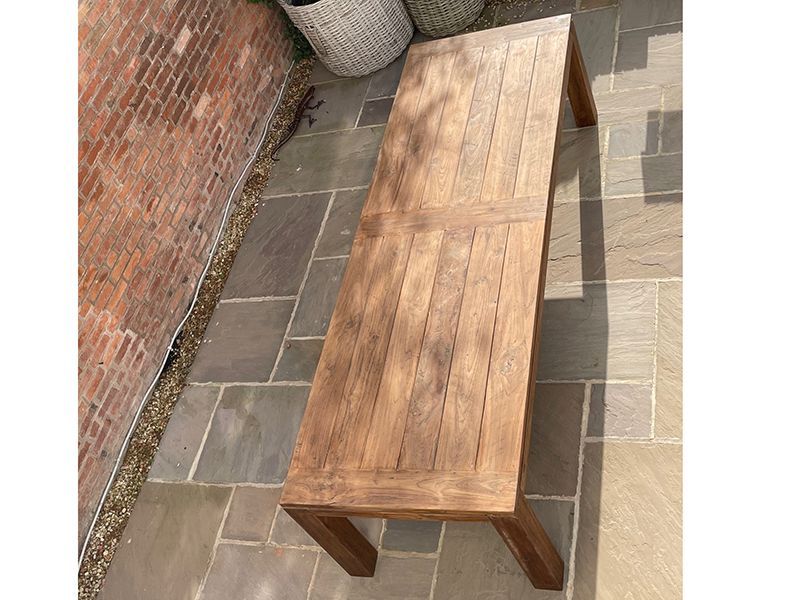 Thornbury 3m Reclaimed Teak Table -Garden Furniture Centre-HighRange,Teak,Dining Table,Rustic Oak Range,Outdoor Dining,Teak Garden Furniture,Reclaimed Furniture,Tables,Teak Tables-{collection_title}
