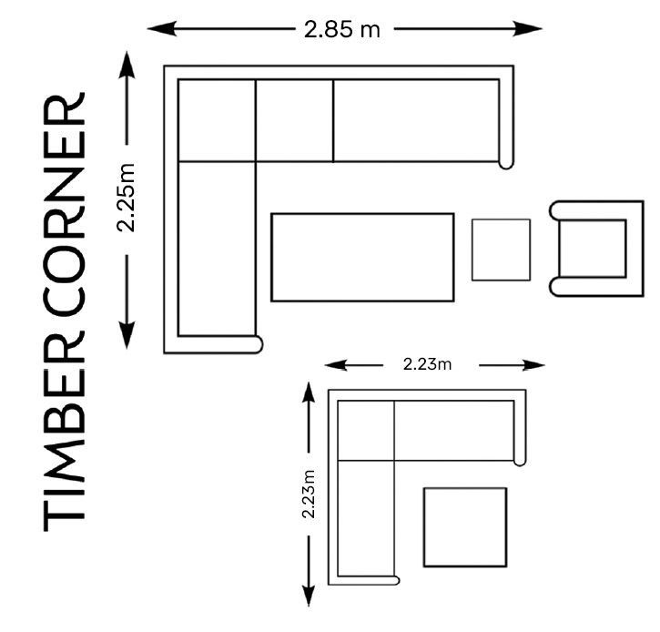 Timber Corner Dining Set | Life Range-Garden Furniture Centre-HighRange,Tables,Dining Set,Outdoor Furniture,Metal Furniture,Corner Lounge Units,Life Range,Outdoor Dining,Sale-{collection_title}
