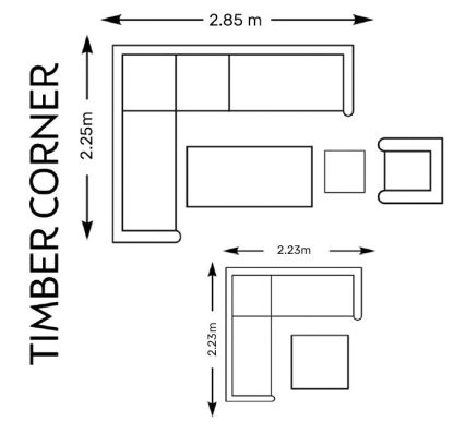 Timber Corner Dining Set | Life Range