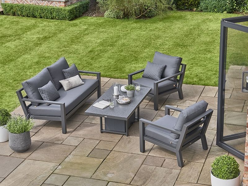 Timber Sofa Set | LIFE Range -Garden Furniture Centre-HighRange,Outdoor Lounging,Outdoor Furniture,Metal Furniture,Life Range,Lounge Suites & Sets-{collection_title}