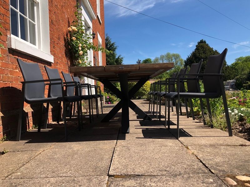 Timor Sense 8 Chair Dining Set Life Range | FSC® Certified -Garden Furniture Centre-HighRange,Metal,Teak,Tables,Dining Set,Metal Furniture,Ranges,Life Range,Outdoor Dining,Spring & Summer Sale,FSC®,Autumn & Winter Sale-{collection_title}