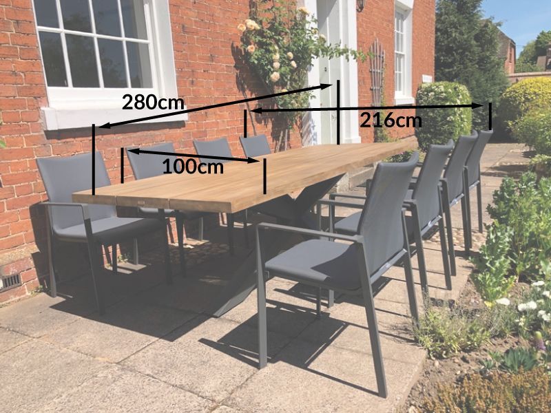 Timor Sense 8 Chair Dining Set Life Range | FSC® Certified -Garden Furniture Centre-HighRange,Metal,Teak,Tables,Dining Set,Metal Furniture,Ranges,Life Range,Outdoor Dining,Spring & Summer Sale,FSC®,Autumn & Winter Sale-{collection_title}