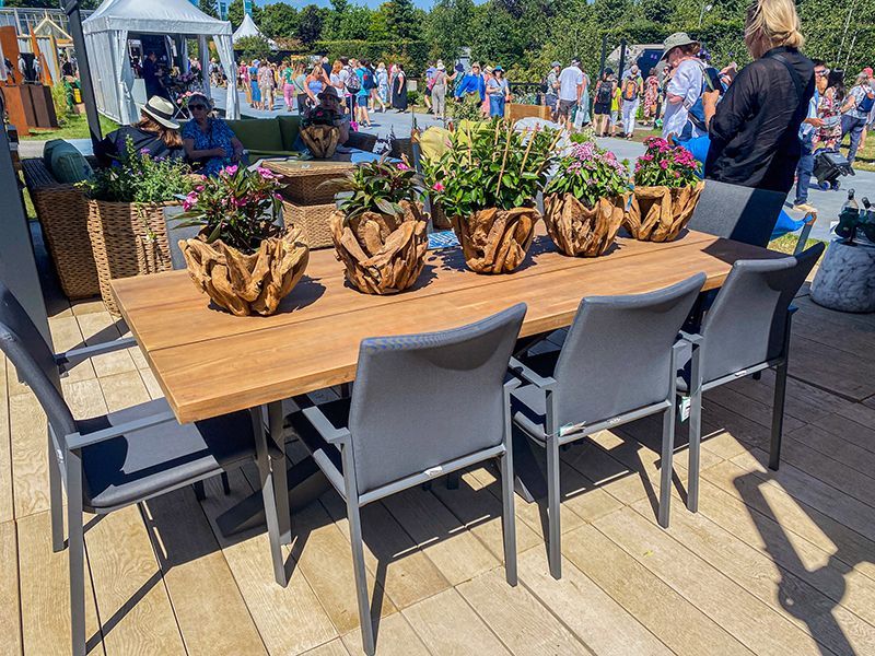 Timor Sense 8 Chair Dining Set Life Range | FSC® Certified -Garden Furniture Centre-HighRange,Metal,Teak,Tables,Dining Set,Metal Furniture,Ranges,Life Range,Outdoor Dining,Spring & Summer Sale,FSC®,Autumn & Winter Sale-{collection_title}