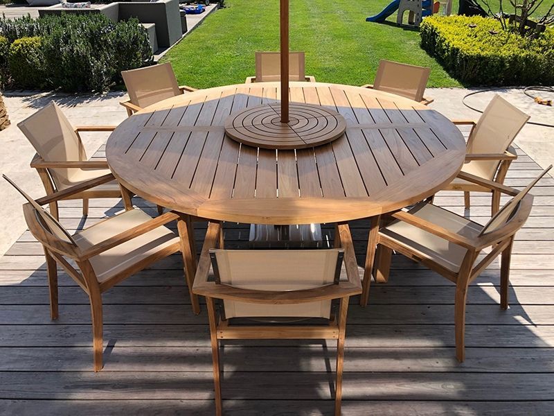 TNT 8 Chair With Malvern 2.1M Dia Table Set -Garden Furniture Centre-HighRange,Tables,Dining Set,Teak,Outdoor Furniture,Teak Garden Furniture,Outdoor Dining-{collection_title}
