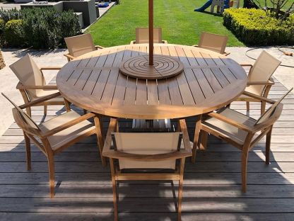 TNT 8 Chair With Malvern 2.1M Dia Table Set 