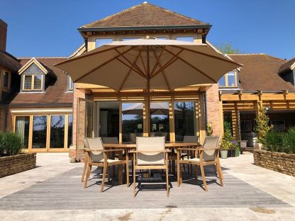 TNT 8 Chair With Malvern 2.1M Dia Table Set 