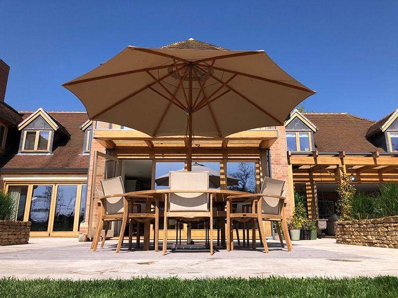 TNT 8 Chair With Malvern 2.1M Dia Table Set -Garden Furniture Centre-HighRange,Tables,Dining Set,Teak,Outdoor Furniture,Teak Garden Furniture,Outdoor Dining-{collection_title}