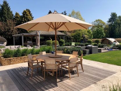 TNT 8 Chair With Malvern 2.1M Dia Table Set 