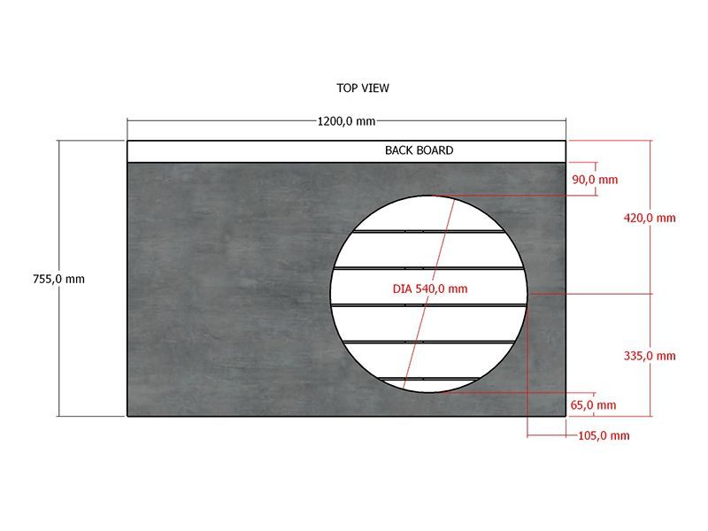 Bari Kitchen Big Green Egg Unit With Wheels | Bari | Pre-Order -Garden Furniture Centre-HighRange,Reclaimed Furniture,Bari,Modular Furniture,Outdoor Furniture,Teak Garden Furniture,Outdoor Kitchens,The Bari Outdoor Kitchen Range-{collection_title}