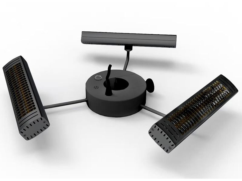 3KW Tri Parasol Heater With Remote | November Offers-Garden Furniture Centre-MidInstock,instock,MidRange,Heaters,Outdoor Heaters,Parasols,Electric Heaters,Sale,Monthly Offers-{collection_title}