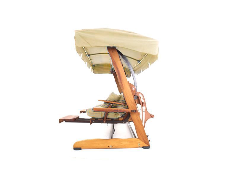 Tri Swing Seat 4 Seater | Beige-Garden Furniture Centre-HighRange,Loungers,Swing Seats & Lounge Chairs,Swing Seats-{collection_title}