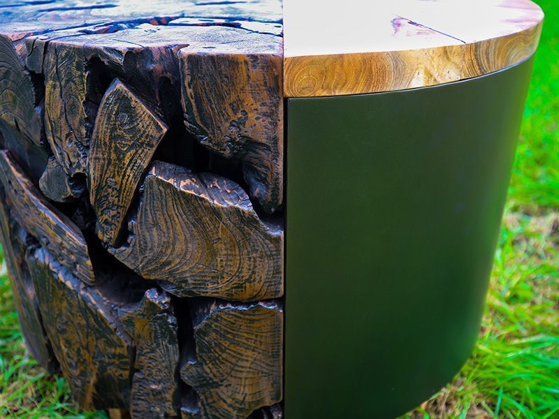 Triton Side Table Large -Garden Furniture Centre-Root,MidInstock,instock,MidRange,Side Table,Indoor Dining,Teak Garden Furniture,Reclaimed Furniture,Tables,Teak Tables-{collection_title}