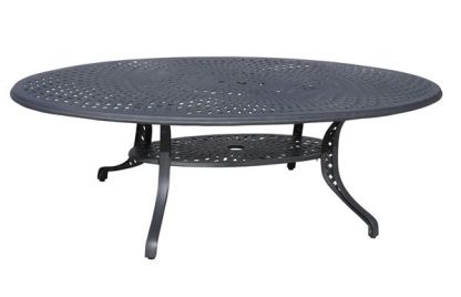 Tudor Oval Aluminium Table - 2.4m X 1.2m