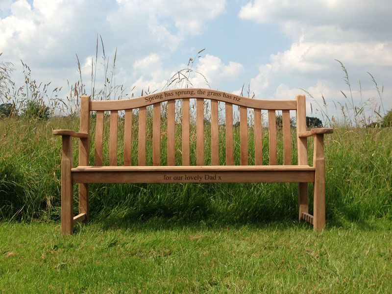 Turnberry 1.5m Bench-Garden Furniture Centre-MidInstock,instock,MidRange,Active,park benches,Benches,Outdoor Furniture,Memorial Benches,Teak,Teak Benches-{collection_title}