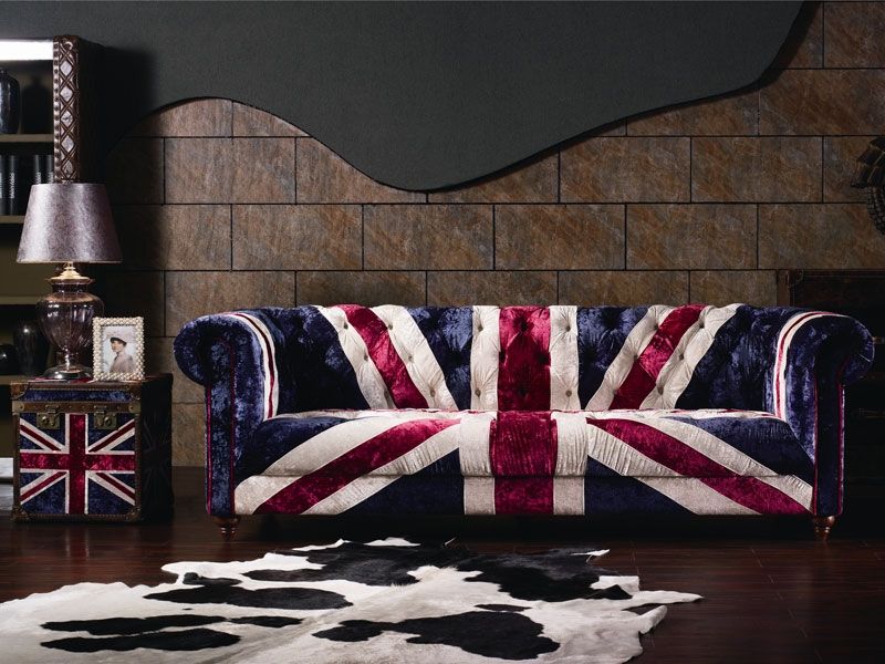 Union Jack Three Seater Sofa