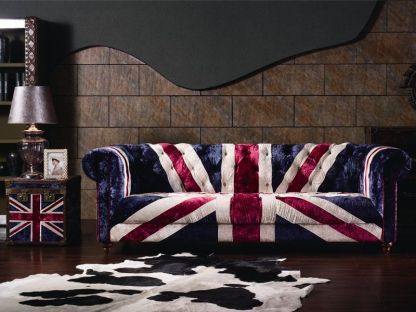 Union Jack Three Seater Sofa