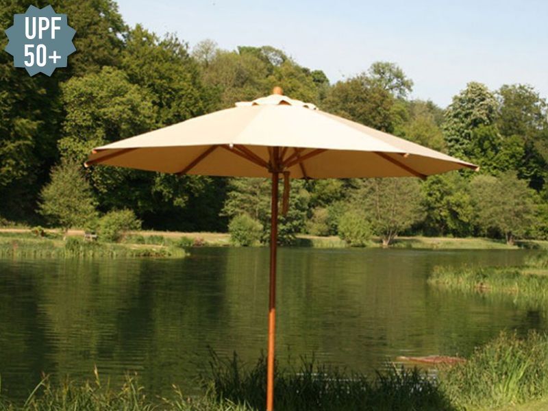 Bamboo 3m Parasol -Garden Furniture Centre-MidInstock,instock,MidRange,Round,Outdoor Furniture,Parasols,Commercial Parasols,Stand Alone Parasols Parasols,Bamboo Parasol,Stand Alone Parasols-{collection_title}