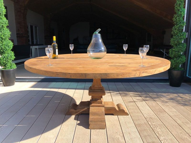 Seville 8 Chair Round Dining Set