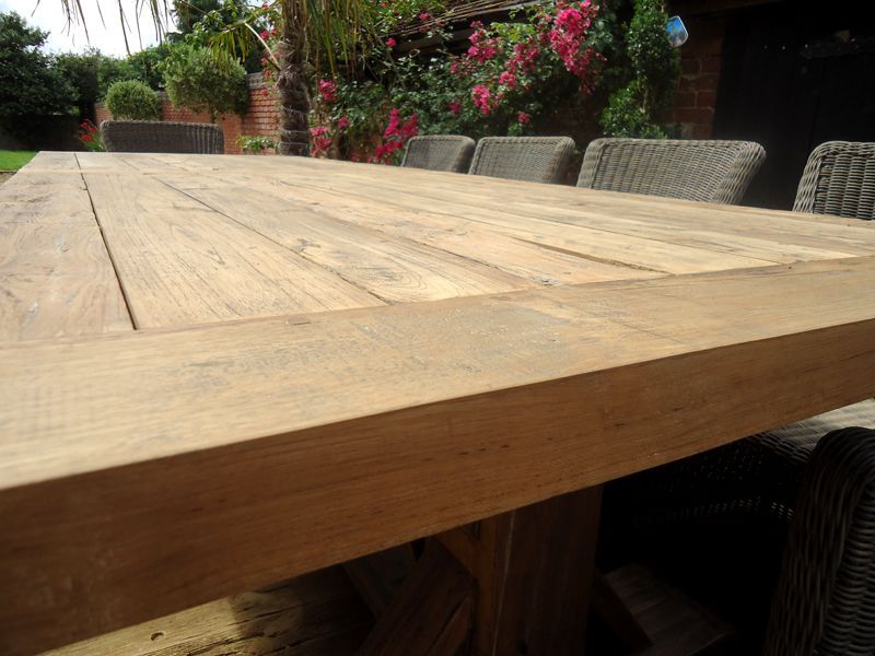 Valencia 10 Chair Dining Set -Garden Furniture Centre-HighRange,Reclaimed Furniture,Rattan,Tables,Dining Set,Teak,Outdoor Furniture,Rattan Furniture,Teak Garden Furniture,Outdoor Dining-{collection_title}