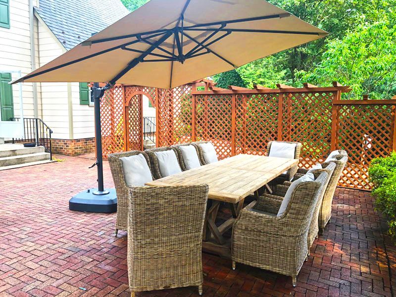 Willow 10 Chair Rectangular Dining Set 