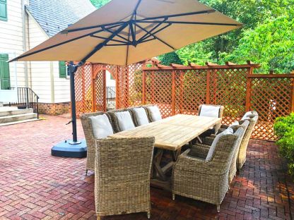Willow 10 Chair Rectangular Dining Set 