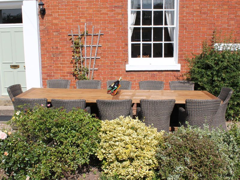 Valencia 12 Chair Dining Set-Garden Furniture Centre-HighRange,Reclaimed Furniture,Rattan,Tables,Dining Set,Teak,Outdoor Dining-{collection_title}