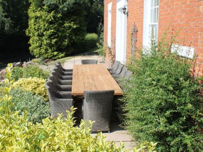 Valencia Teak 14 Chair Dining Set