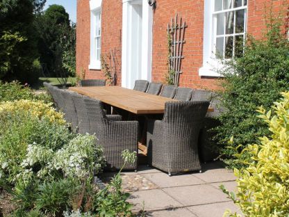 Valencia Teak 14 Chair Dining Set