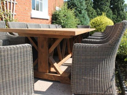 Valencia Teak 14 Chair Dining Set