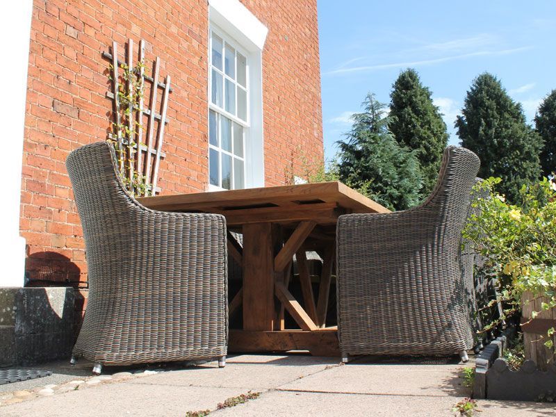 Valencia Teak 14 Chair Dining Set-Garden Furniture Centre-HighRange,Reclaimed Furniture,Rattan,Tables,Dining Set,Teak,Outdoor Dining-{collection_title}